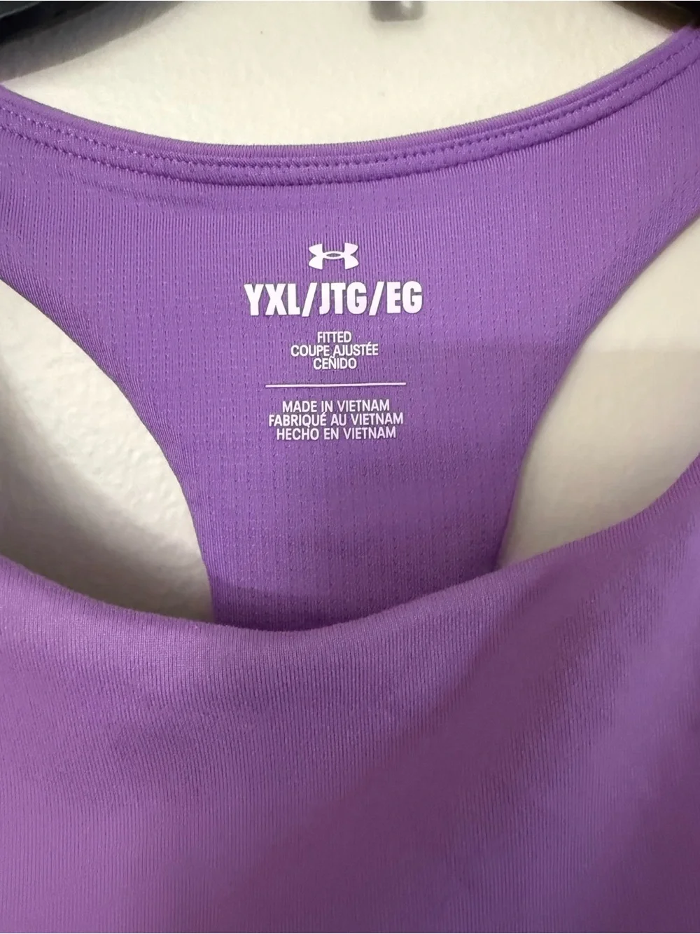 Under Armour Lavender Racerback Crop Tank